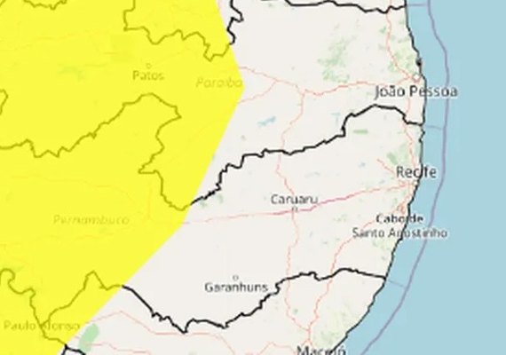 Inmet emite alerta de vendaval para municípios do interior de AL; saiba quais