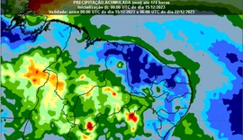 Chuva volumosa deve continuar a atingir Região Nordeste até sexta-feira (22)