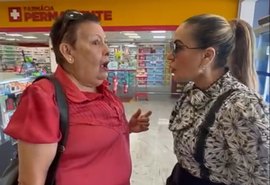 Vídeo: empresária bate-boca com jornalista Maria Aparecida em supermercado: ‘’Velha safada’’