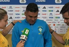 Desolado, Casemiro fica aos prantos após pergunta de Fernanda Gentil