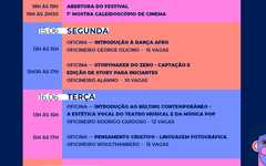 Programação é gratuita e começa no domingo (14);