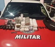 Suspeito é apreendido pela Polícia com quase 19 kg de maconha no Clima Bom