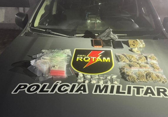 Polícia Militar apreende drogas e captura foragido da Justiça em Maceió