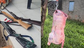 Polícia Ambiental apreende armas e interrompe abate clandestino em Alagoas