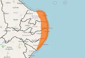 Inmet emite dois alertas de chuvas intensas para Alagoas neste sábado