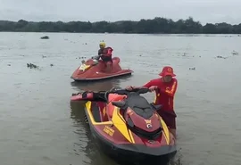 Bombeiros realizam buscas por homem desaparecido no açude Marituba em Penedo