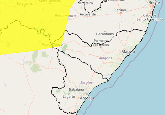 Inmet emite alerta de chuvas intensas para municípios de Alagoas; confira a lista