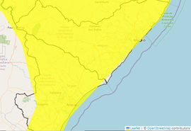 ﻿Inmet renova alerta de chuvas intensas para todo estado de Alagoas até sábado (4)