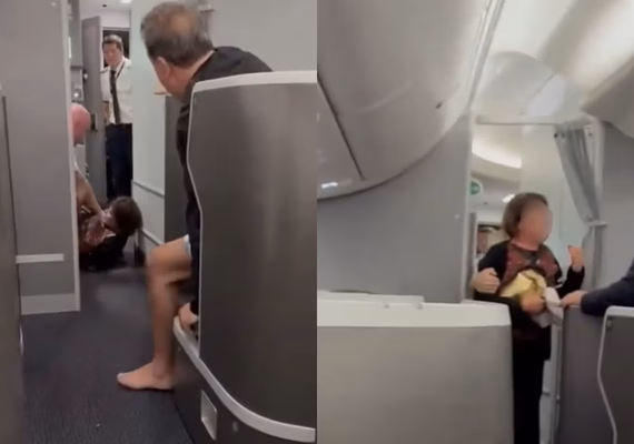 Vídeo: Passageira tenta invadir cabine e é expulsa de voo do Brasil para os EUA