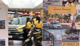 Exposição fotográfica sobre trânsito em Maceió está disponível no Shopping Pátio