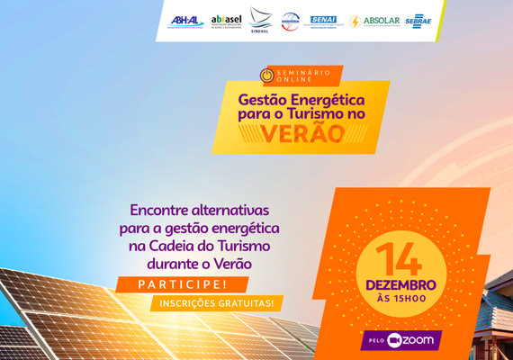 Gestão da Energia no setor turístico de Alagoas será foco de palestra da Sebrae/AL