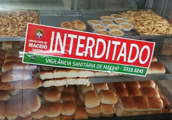 Vigilância interdita panificação e apreende uma tonelada de alimentos