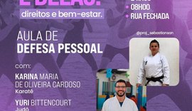 Aulas gratuitas de defesa pessoal serão realizadas neste domingo (24) em Maceió