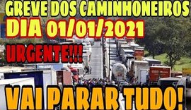 Sindicatos confirmam greve de caminhoneiros a partir do dia 01/02