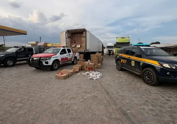 Carga de R$ 1,5 milhão em cigarros roubados é interceptada em AL