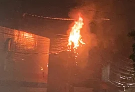 Incêndio provocado por curto-circuito destrói sede do Clube Capelense