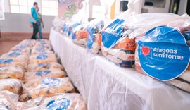 ﻿ Alagoas sem Fome doa uma tonelada de alimentos à instituição que atua em áreas banhadas pela lagoa Mundaú