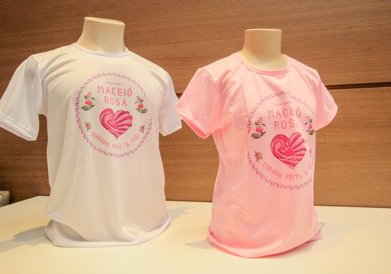 Maceió Rosa: camisetas estão à venda nos shoppings