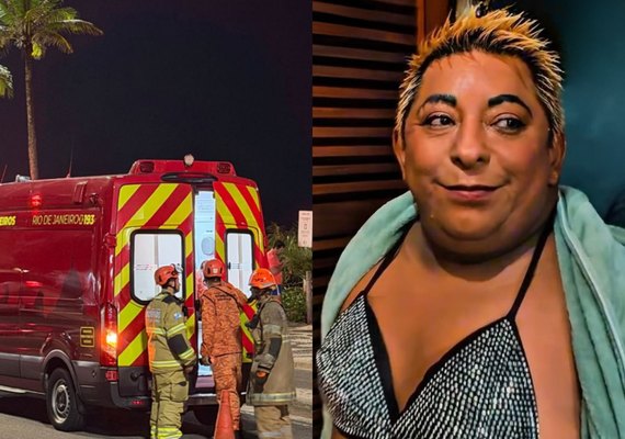 Patixa Teló sofre acidente no Rio e recebe atendimento em ambulância