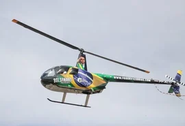 Confira: helicóptero do frigorífico de Gusttavo Lima homenageia presidente