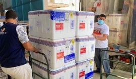 Alagoas recebe mais 81.550 doses de vacinas contra a Covid-19