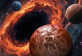 Planetas gigantes podem se formar em discos de buracos negros supermassivos