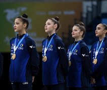 Joelma embala conquistas de ouro do Brasil no pan-americano de ginástica rítmica