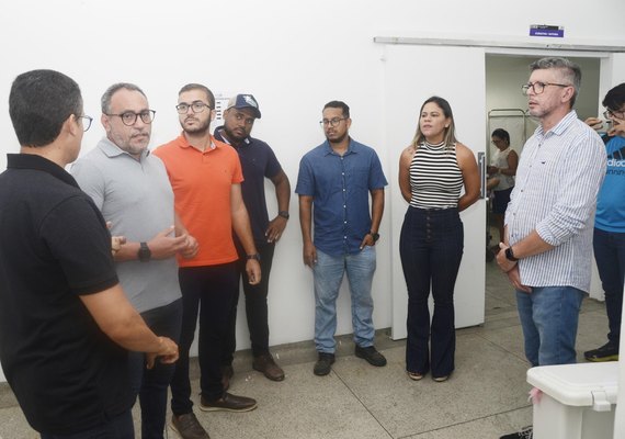 Hospital de Emergência do Agreste recebe visita técnica da Sesau para avaliar obras de reforma e ampliação