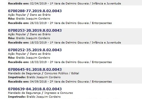 Prefeito é alvo de novas denúncias no Tribunal de Justiça