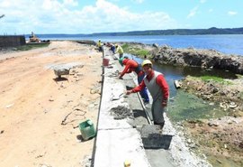 Obras de Urbanização da Orla Lagunar do Centro estão avançadas