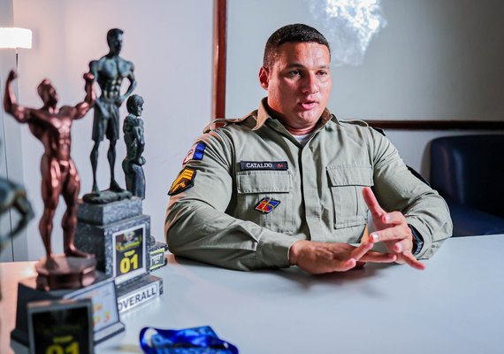A epopeia do sargento alagoano que une a farda e o fisiculturismo