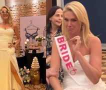 Ana Hickmann se emociona durante chá de lingerie antes de casamento com Edu Guedes