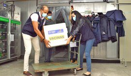 Alagoas recebe mais 21.060 doses da Pfizer hoje (1) e 8 mil da AstraZeneca nesta quinta (2)