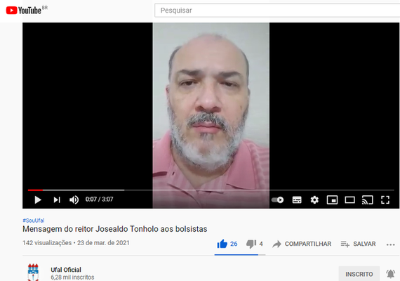 Reitor da Ufal explica atraso no pagamento de bolsistas