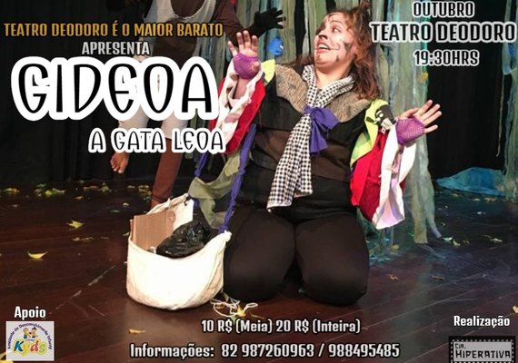 Espetáculo “Gideoa, a Gata Leoa” é a atração na Semana das Crianças