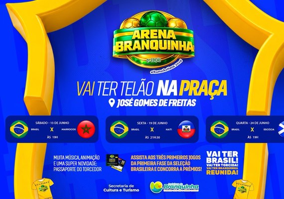 Arena Branquinha: prefeitura realiza transmissão dos jogos da 1ª fase da Copa