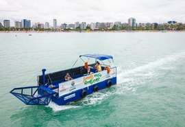 Ecoboat retira mais de mil toneladas de lixo da lagoa Mundaú e praias de Maceió