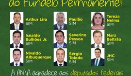 AMA destaca apoio de parlamentares alagoanos na aprovaçao do Fundeb
