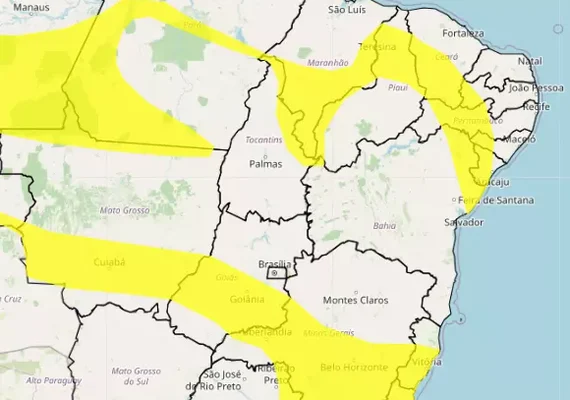 Inmet amplia alerta de chuvas intensas para municípios do Sertão alagoano