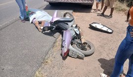 Motociclista morre após ser atropelado por caminhão em Arapiraca