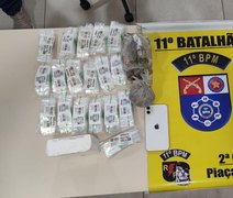 PMAL apreende drogas e detém suspeito de homicídio em cidades do interior