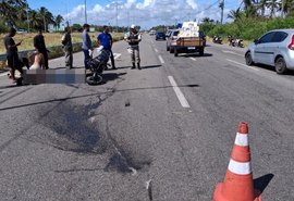 Motociclista morre após colisão com caminhão na AL-101 Sul