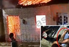 Incêndio atinge residência e morador sofre queimaduras no interior de Alagoas