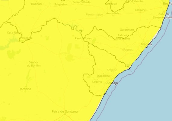 Chuvas intensas colocam Alagoas em alerta nesta terça-feira