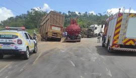 Motorista de carreta que colidiu em Campo Alegre morre a caminho do HGE