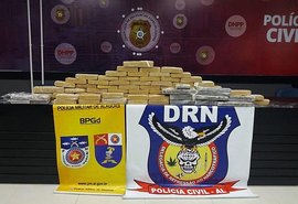 Polícia encontra 45 kg de drogas em casa alugada na parte alta de Maceió