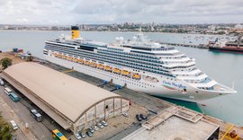 Primeiro navio da temporada 24/25 de cruzeiros chegou em Alagoas nesta segunda (18)