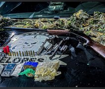 PM é recebida a tiros e apreende cinco armas de fogo e materiais ilícitos em Porto de Pedras