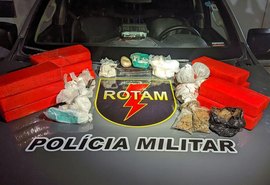 PM apreende mais de 12 quilos de drogas no Jardim Petrópolis