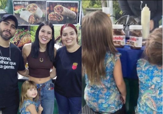 Ana Castela leva filhos de Zé Felipe e Virginia para pastelaria em Goiânia